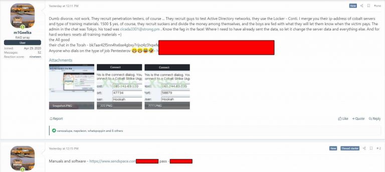 takian.ir conti ransomware gang insider data leak 1