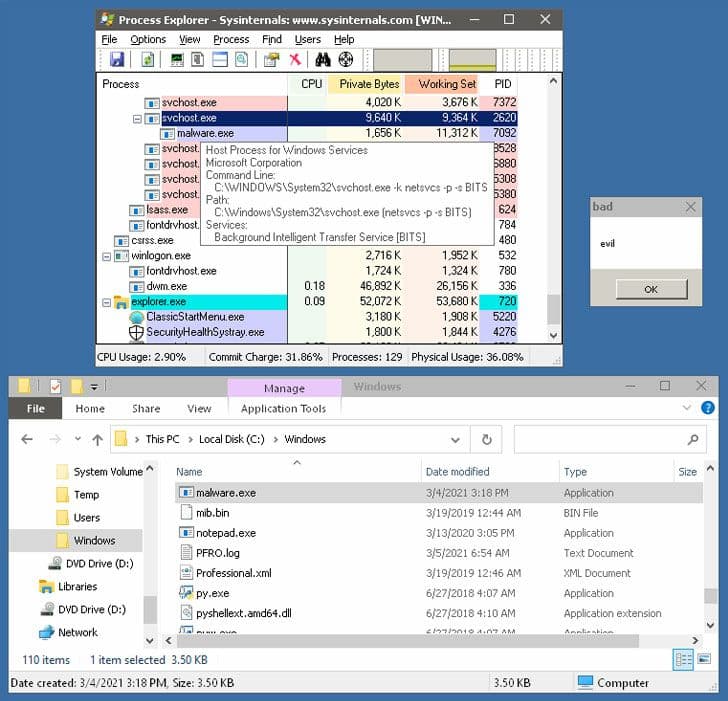 takian.ir using microsoft bits for phishing hacks