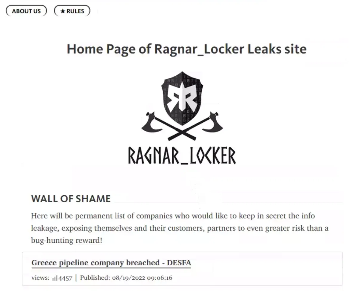 takian.ir deep dive ragnar locker ransomware targeting critical industries 1