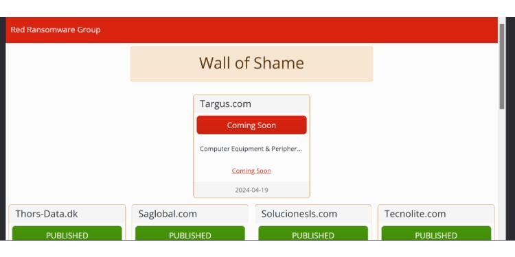 takian.ir targus cyberattack claimed by ransomware group 2